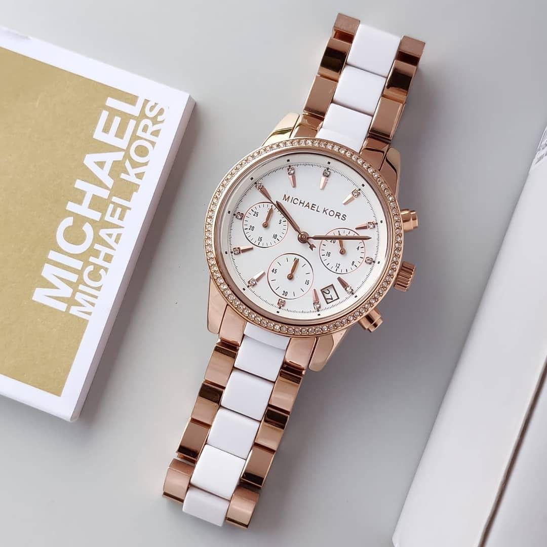 Michael Kors Ritz Rose Gold Chronograph Watch